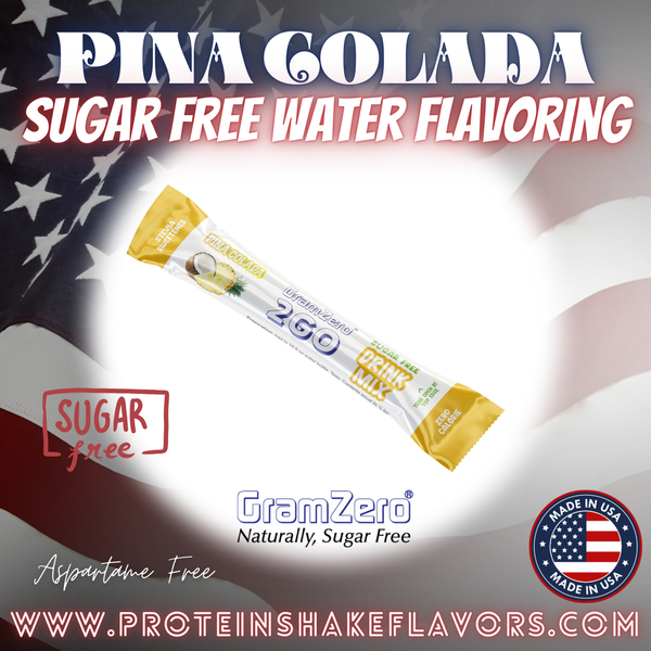 Sugar Free Water Flavor Packets: PINA COLADA 🌴 Powdered Flavoring With ...