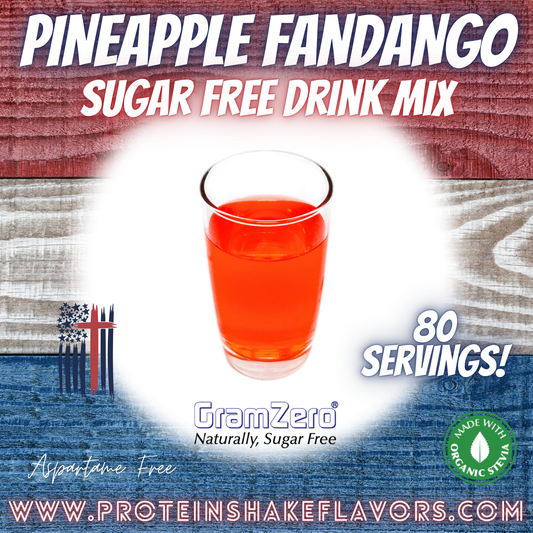 Pineapple Fandango Best Sugar Free Beverage Mix for Non Calorie 0 kcal Drinks Zero Calorie Beverage Aspartame Free
