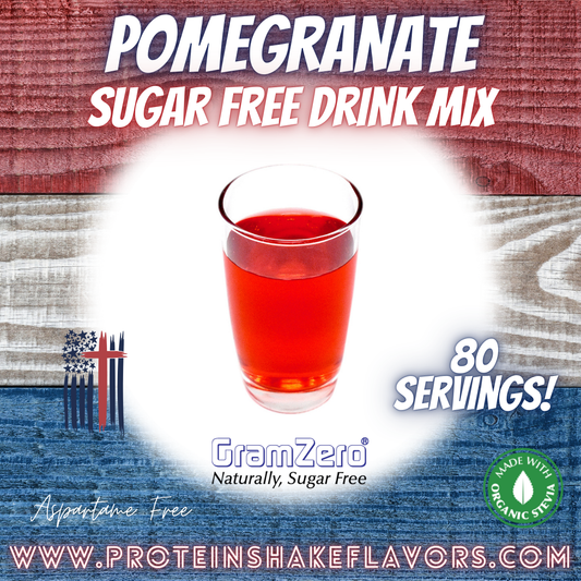 Pomegranate Best Sugar Free Beverage Mix for Non Calorie 0 kcal Drinks Zero Calorie Beverage Aspartame Free