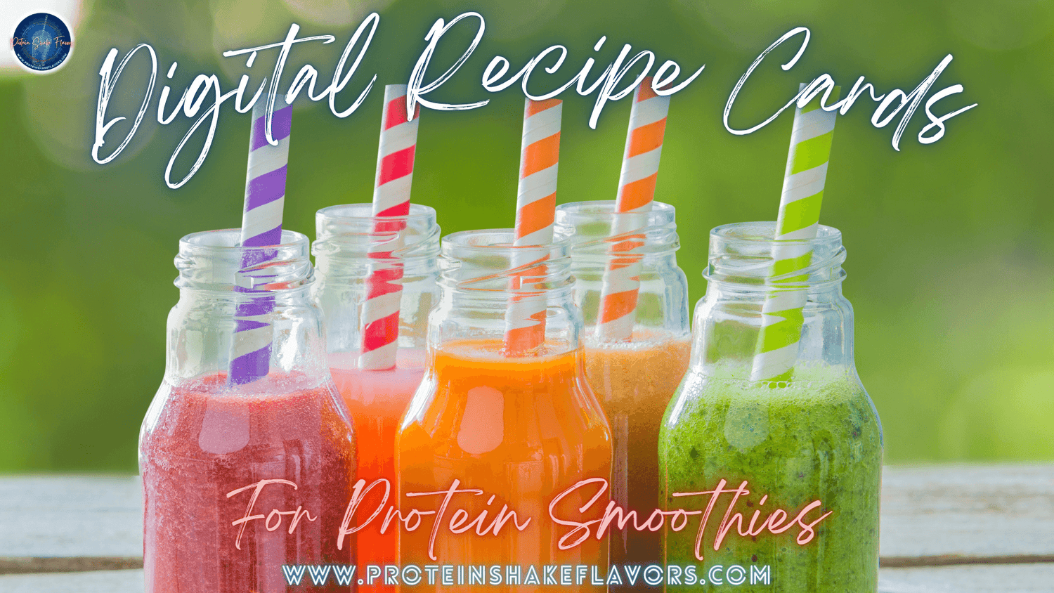 Protein Smoothie Recipe Digital Recipe Cards
