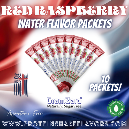Red Raspberry Powdered Water Flavoring Without Artificial Sweeteners for Healthy Water Enhancers