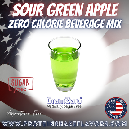 Sour Green Apple Best Sugar Free Drink Mixes Without Artificial Sweeteners For Zero 0 Calorie Beverages 