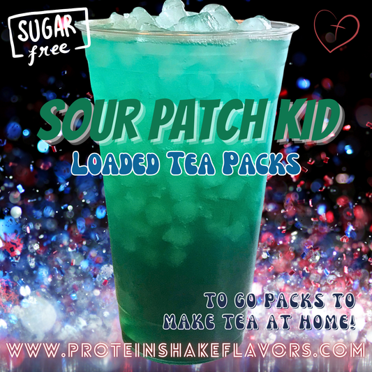 Sour Patch Kid Green Tea Energy Drink Mix Packets to Make Loaded Teas at Home Sugar Free Best Energy Packets For Water No Aspartame
