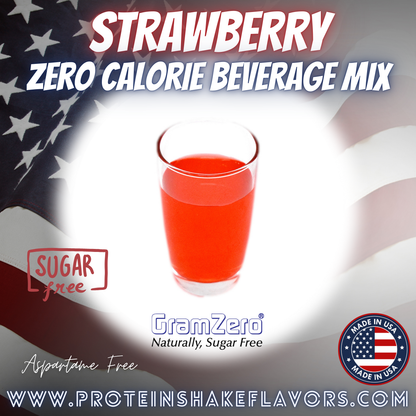 Strawberry Best Sugar Free Drink Mixes Without Artificial Sweeteners For Zero 0 Calorie Beverages 
