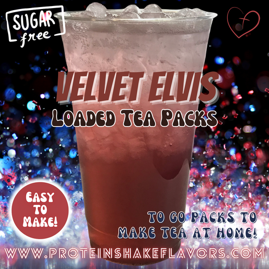 Velvet Elvis Green Tea Energy Drink Mix Packets to Make Loaded Teas at Home Sugar Free Best Energy Packets For Water No Aspartame
