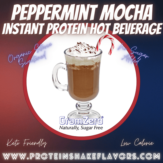 PEPPERMINT MOCHA Stevia Drink Mix ☕ Instant Dissolve Protein Hot Beverage
